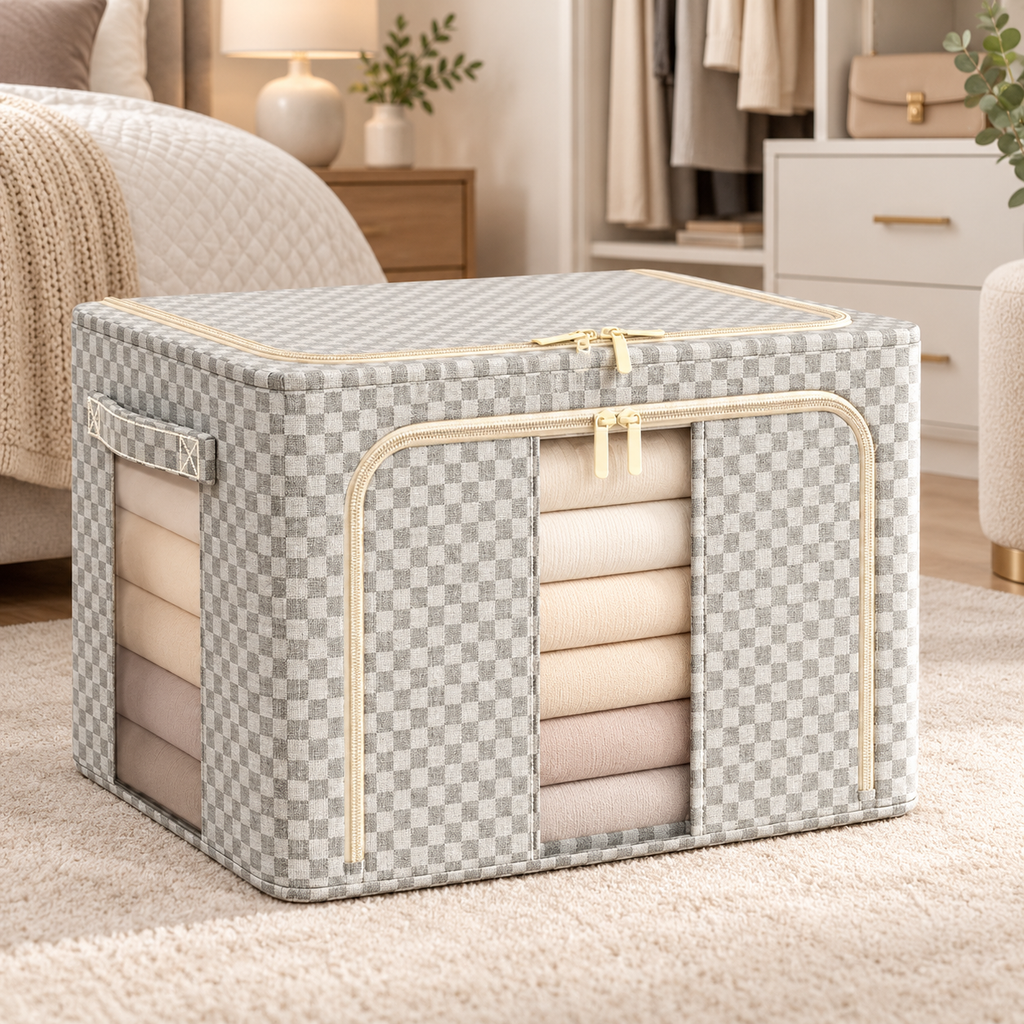 ClearView Foldable Storage Organizer