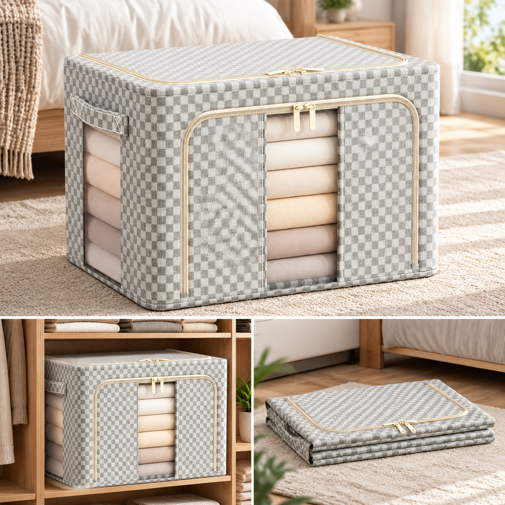 ClearView Foldable Storage Organizer